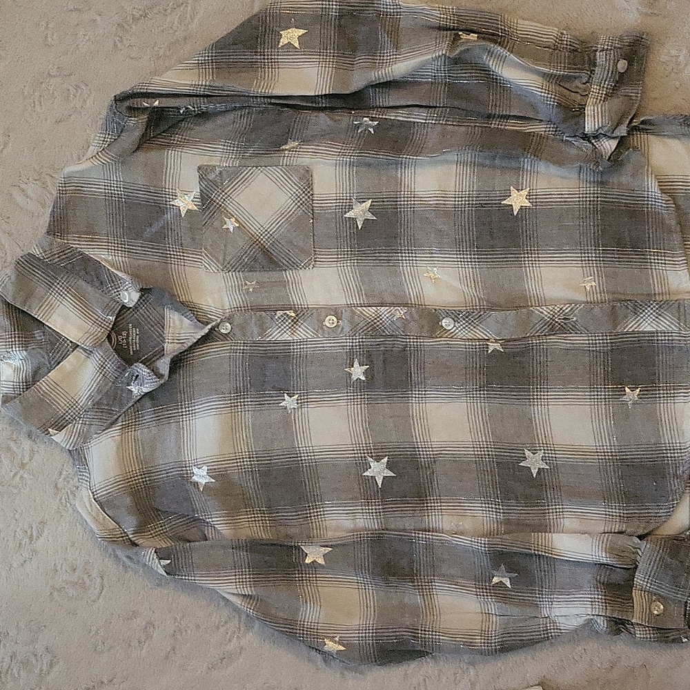 Girls button down top